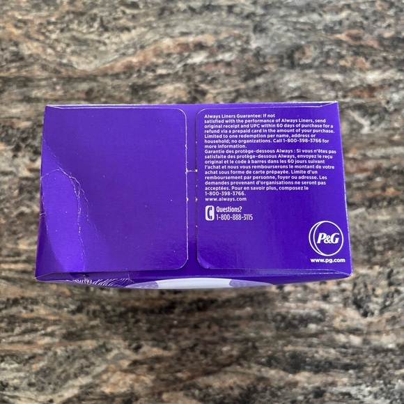 Always Pantiliners Anti Bunch Extra Protection Long Unscented 54 CT - Picture 4 of 5